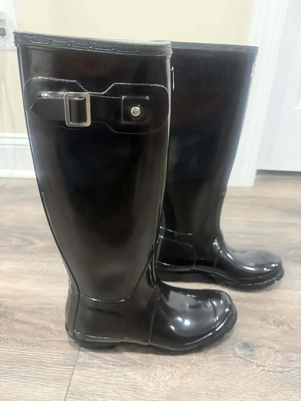 Hunter Original Gloss Tall Black Rain Boots Women’s US 7 EU 38 Waterproof